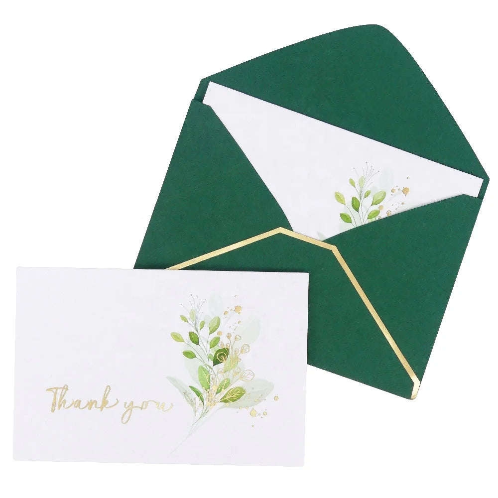Printing Your Own logo Postcard Greeting Cards With Envelope and Stickers