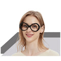 Jiuling Eyewear Cheap Acetate Frame Glasses Two Color Frame Oculos Oversized butterfly Anti Blue Light Lens Eyeglasses Frames