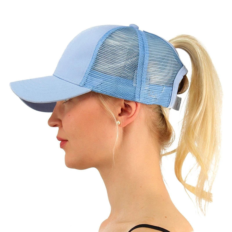 MIO Custom Hot Sales Man and Woman Hat Cap Supplies Ponytail Baseball Cap Black/Caps and Hats Man Sports Hat