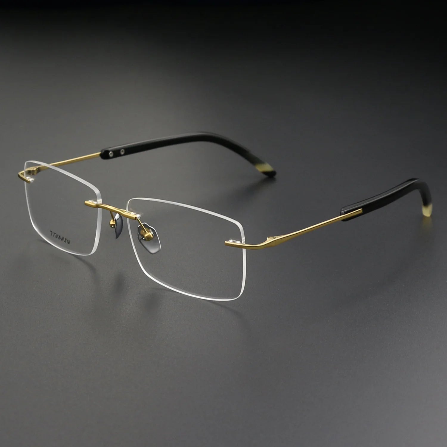 Shenzhen Rimless Frameless Unisex Customizable Black Horn Optical Glasses Eye-wear
