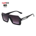 Bulk Hot Selling PC Semi-rimless Sunglasses PC Lens UV400 Anti-UV Custom Logo Stage Performance Sunscreen Fashion Wholesale