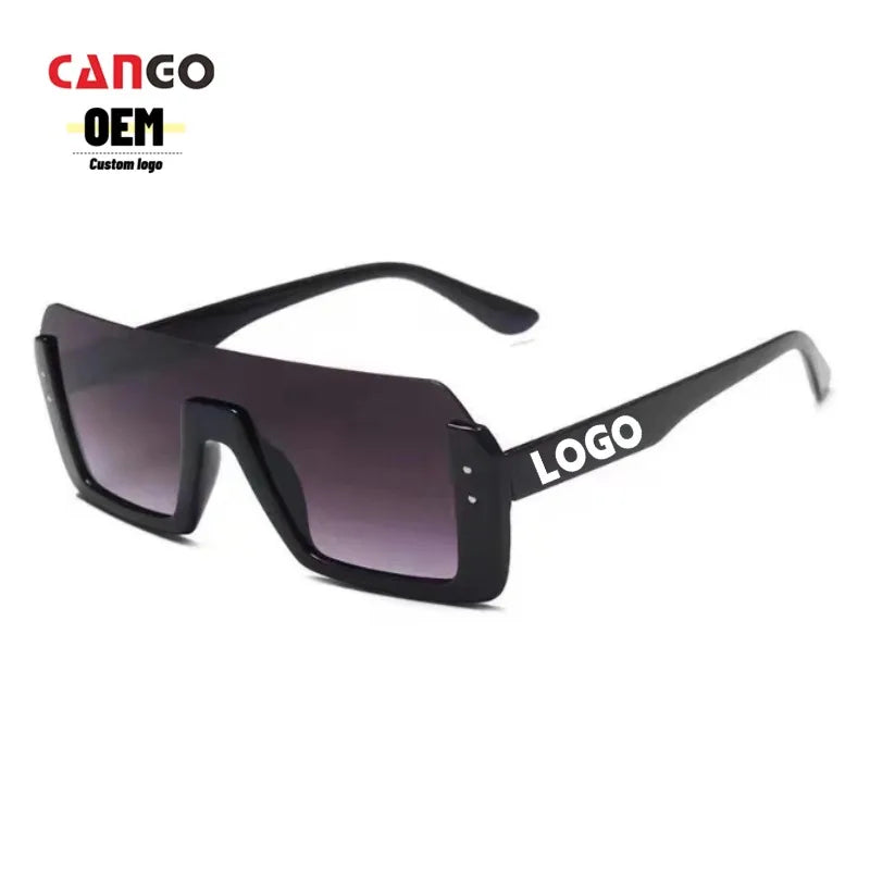 Bulk Hot Selling PC Semi-rimless Sunglasses PC Lens UV400 Anti-UV Custom Logo Stage Performance Sunscreen Fashion Wholesale