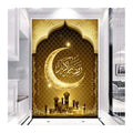 Full Square Round Drill Islam Muslim Moon Blessing Diamond Embroidery Religion 5D DIY Diamond Painting Festival Gift