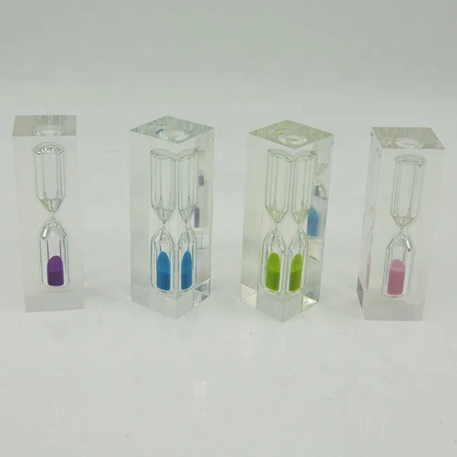 30 Seconds Modern Acrylic Hourglass Sand Timer with Customizable Size Made in China for Congratulations
