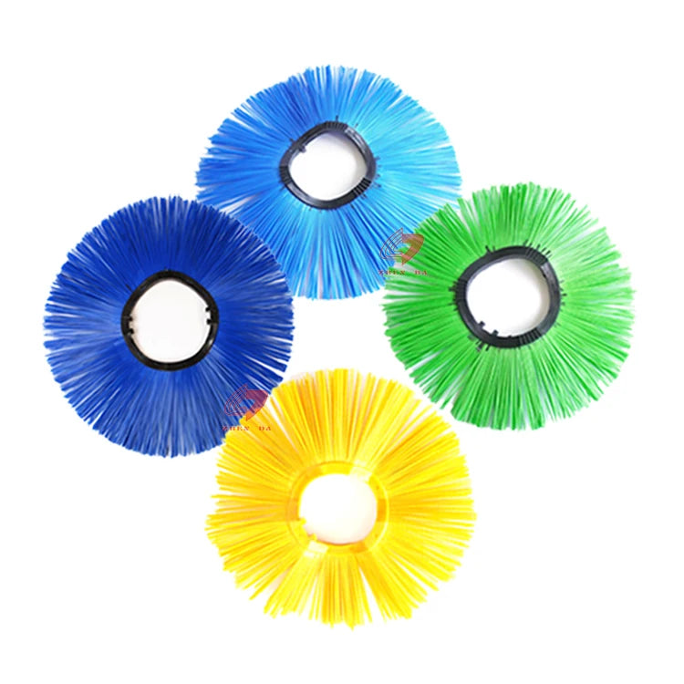 Zhenda New Condition Easy-to-Use Plastic Ring and PP Filament Wafer Road Sweeping Brush Cleaning Equipment Parts