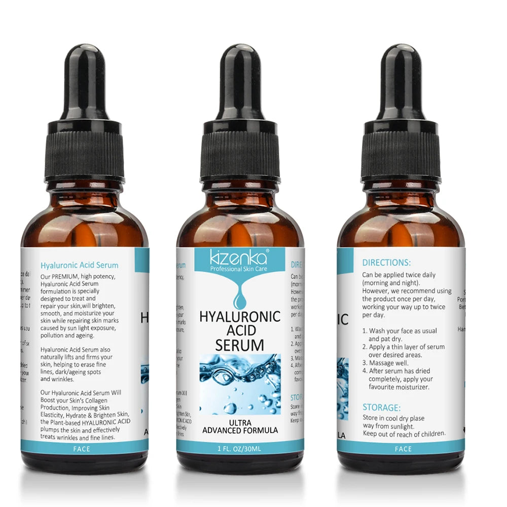 KIZENKA Advanced Formula Multi Beneficial Corrective Anti Wrinkle Brightening Hyaluronic Acid Serum