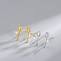 Popular Tulip Flower Studs for Women Gift 925 Sterling Silver Claw Setting Zircon Tulip Stud Earrings Wholesale