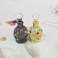 15ml Gold Black Custom Peacock Empty Bottle Perfume Arabian Style Metal Bottle Dubai Essential Oil Bottle in Stock