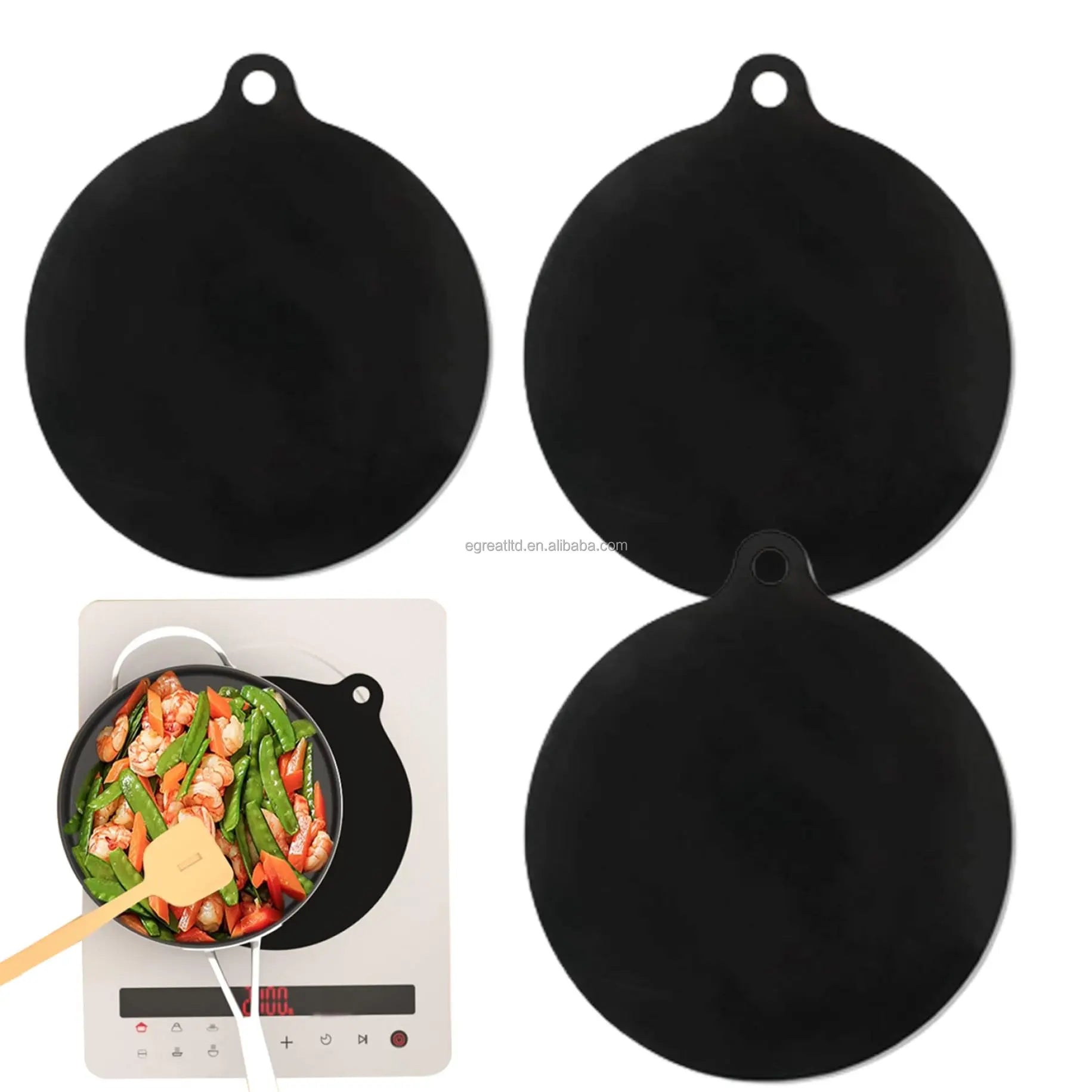 Round Glass Top Induction Cover Hob Protector Hob Covers Silicone Induction Cooktop Mat