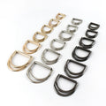 MeeTee AP021 Adjustable D-Ring Buckle for Bag Strap Belt Accessories Alloy  D-shaped Buckles Double Ring Coat Clothing Button