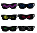 LED Glasses Blue Tooth APP Connected LED Display Smart Glasses USB Rechargeable DIY Funky Eyeglasses for Party Club DJ