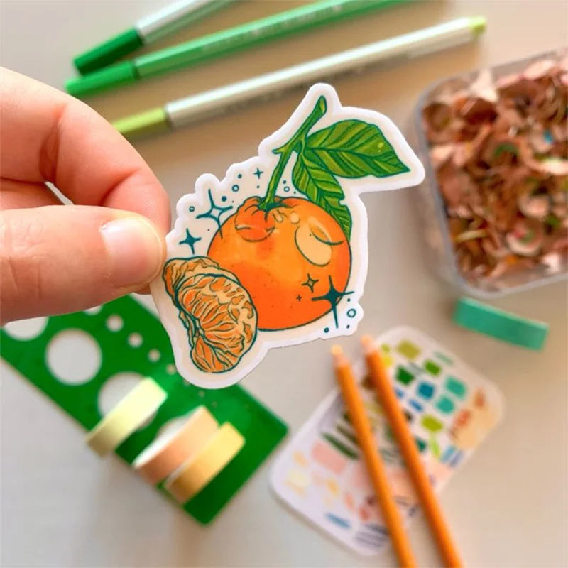 Custom Vinyl Waterproof Adhesive Stickers-UV Resistant Durable Die Cut Shapes Colors Promotion Grocery Use CMYK Offset Packaging