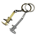 Creative Keychain Zinc Alloy Vernier Caliper Keychain Small Gift Mini Tool Keychain Pendant Custom Metal Key Chain