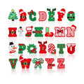 Cartoon Embroidered Sequins Eco-Friendly Felt Iron on Christmas Letter Patches