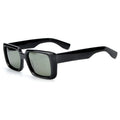 Fashion Man Mirrored Ce Polarized 2024 Vintage Square Sunglasses Women Men Wide Leg Big Fram Small Square Sunglasses Acetate