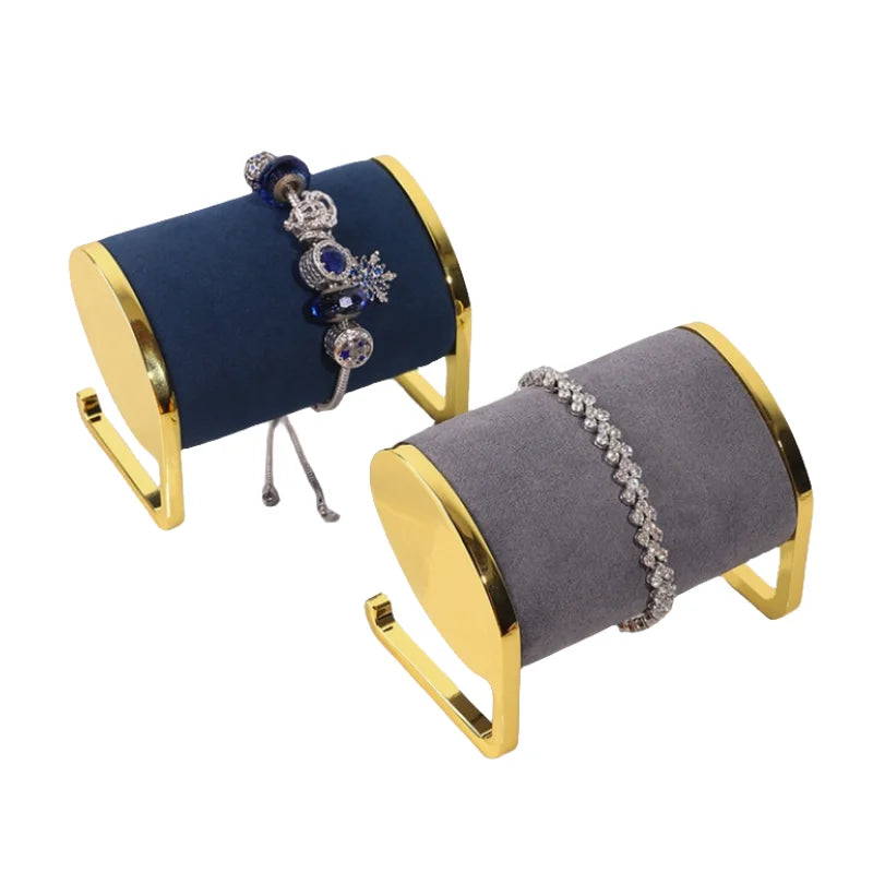 Custom High End Golden Watch Stand Props Metal Bracelet Jewelry Display Rack