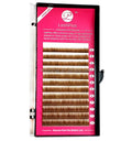LashPlus Private Labels Faux Mink Blonde Light Brown Eyebrows Hair Trays 0.07 0.10 Eyebrow Extensions