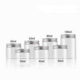 250ml 20oz 32oz Cylinder Food Grade Plastic Storage Jars Screw Top Lids for Candy Sugar Cookie Snack Chocolate Jelly Packaging