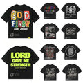 Quality Custom Logo Heavy Weight Tshirts Tee Shirt 100% Cotton Men Tshirt Vintage Wash 280GSM Cotton Oversized Blank T Shirts