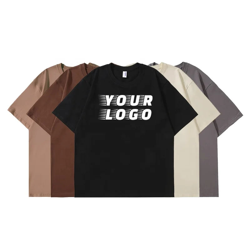 Height Quality Hot Sale Unisex Loose Fit t Shirt Custom Oversized T-shirt With logo Blank 100% Cotton Mens T-shirts