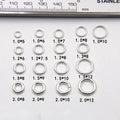 5mm-12mm Thick Jump Ring Simply 925 Sterling Silver Polished Round Connect Open Ring for Jewelry Making Accessories Wholesale