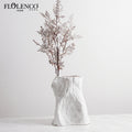 Contemporary Home Decor Accessories Minimalist Creative Sculpture Unique Root Shape Matte Glazed Tabletop Ceramic Vase Wedding