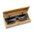 Eco Friendly Natural 100% Real Bamboo Wooden Customized Cheap Eye Glasses Storage case 2025