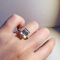 Custom Classic Three Stone Moissanite Diamond Engagement Ring Flawless D Color 10K 14k 18k Gold Wedding Rings