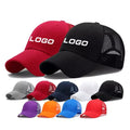 100%Cotton Outdoor Custom Logo Printing Embroidery Logo Cotton Pure Color Blank Unisex Mesh Baseball Cap