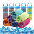 Sports Microfiber Instant Cooling Towel Rapid Cooling Gym Chilly Pad Solid Color Ice Towel for Jogging for Outdoor Sports