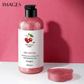 IMAGES 300ml 3colors Skin Rejuvenation Scrub Shower Gel Gentle Cleaning Moisturizing Body Organic Foaming Scrubbing Shower Gel
