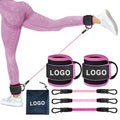 Gym Home Workout Equipment Leg Glute Exercise Ankle Resistance Bands Set with Cuffs Ankle Straps