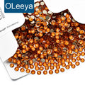 OLeeya Wholesale 16 Cuts Xirius Rose B Color Glass Non Hot Fix Crystals Bright Strass Flat Back Rhinestone for Bikini Dress DIY