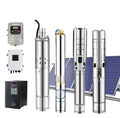 Hot Sales Stainless Steel Brushless Submersible Deep Well Borehole Solar Water Pump for Agriculture Irrigation Household 300W
