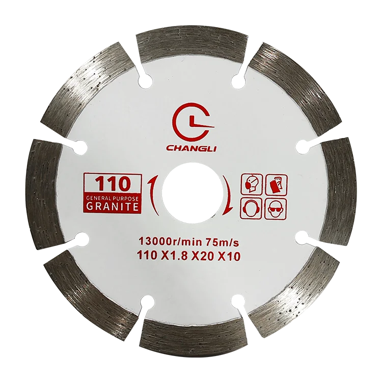ChangLi Hot Press 110mm Dry Cutting Disc Granite Diamond Cutting Saw Blade for Concrete Stone and Marble