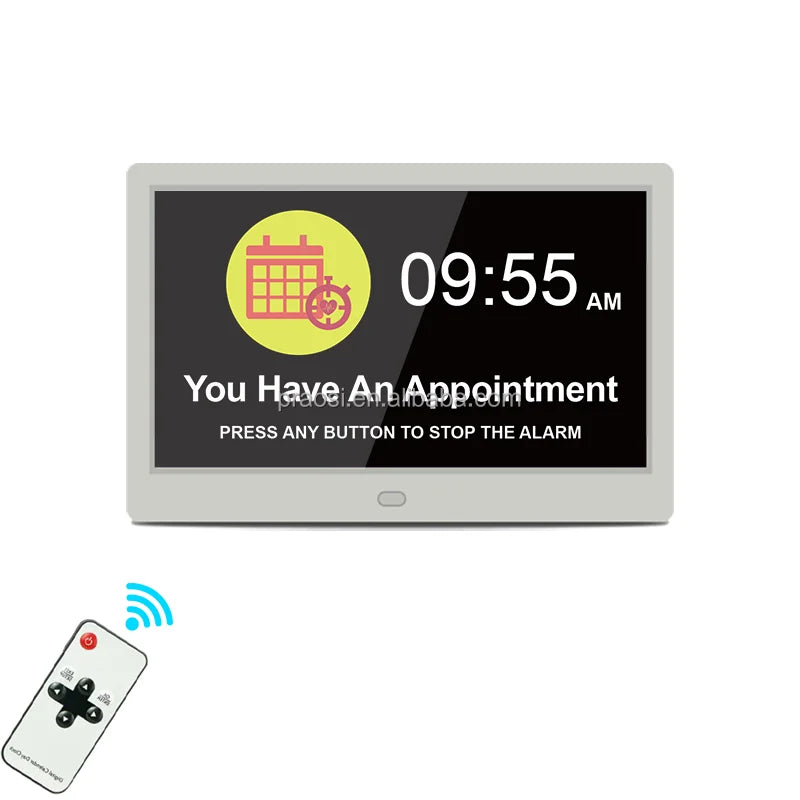 Pros 10 Inch LCD Digital Calendar Day Clock Dementia Clock Memory Loss Impaired Vision Clock Seniors Elderly Alzheimer's Alarm