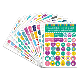 Custom Eco-friendly Waterproof Journal Stickers Die-Cut Paper for Bullet Planners Personalized Decorative Sticker Sheets DIY