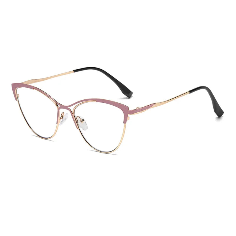 Wholesale New Cat Eye Glasses Frame Spring Hinges UV400 Anti Blue Light 2026 Luxury Photochromic Glasses for Women