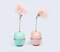 Luxury Eco-Friendly Plastic Cat Toy Bite-Resistant Tumbler Ball with Feather Stick Interactive Toy for Cats