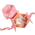 Custom Multiple Shape Cardboard Magnetic Double Door Luxury Packaging Jewelry Box for Surprise Gift with  Ribbon Closure
