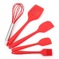Kitchen Utensils Set Spatula and Brush Spatula Silicone Cooking Utensils Set Silicone Spatula Set of 5