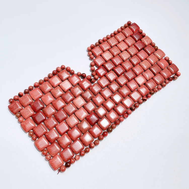 Huiying Private Label Stone Gold sand stone Gem Eye Mask Dark Circle