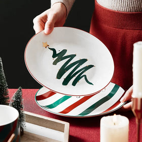 Christmas Design Ceramic Tableware Set 8