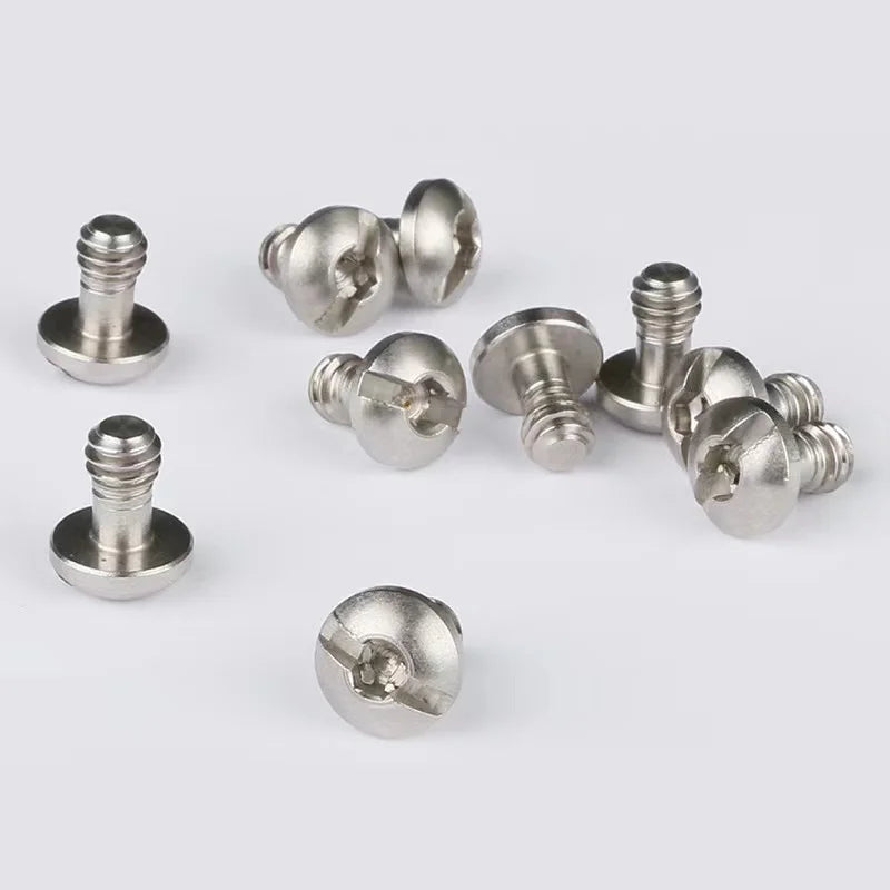 100% New Original PLC Washer Truss Head Bolt UNC1/4" Silver Plated Phillips Flat Stainless Steel Camera Screws 6-32 to 1/4-20
