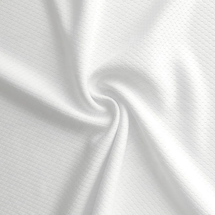 100 Polyester Sports Honeycomb Mesh Knitted Fabric for Sportswear T-shirt Soccer Jersey