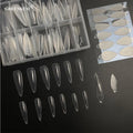 120Pcs Box Silicone French Sticker Set Stiletto Nails Extension Builder Mold Nail Dual Forms