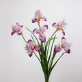 AR-1008 ZUOYI Dream Real Touch PU Iris Flower Single Head Oil Painting Iris for Photography