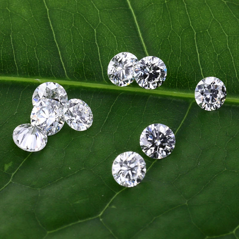 Starsgem 0.1ct Round Small Melee Size Diamond Hpht   Cvd Lab Grown Diamond White Round Brilliant Cut Loose Diamonds