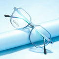 Ready to Ship Factory Price Cheap Super Light Transparent Blue TR90 Eyeglasses New Frames Titanium 2025