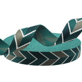 Polyester Jacquard Ribbon 37mm Thicken Polyester Jacquard Webbing Tape Luggage Decorative Belt Ribbon Diy Bags Green Strap
